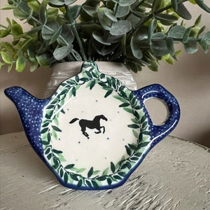Polish Pottery Tea Bag Holder