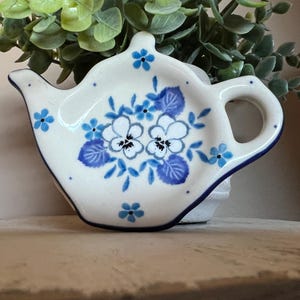 Polish Pottery Tea Bag Holder