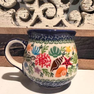 Polish Pottery Bubble Mug 8 oz