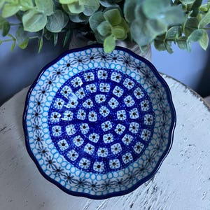 Polish Pottery Scalloped Bowl