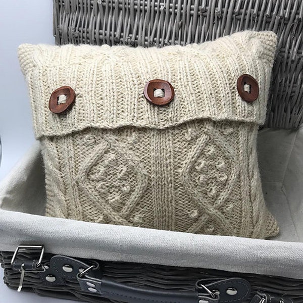 Aran Cushion Knitting Kit - Doulton