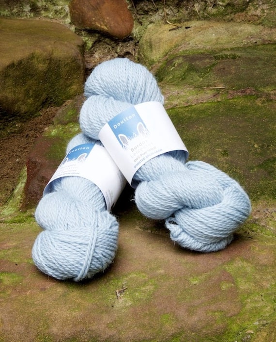 Delicate Light Blue Aran Yarn Fountains Abbey Etsy Canada