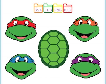Teenage Mutant Ninja Turtles, Svg Dxf Png Eps,Cutting File,Studio Cut Files,Silhouette Studio,Cutting Machines,Cricut Cameo,Instant Download