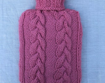 Available In Cream /& Purple Cream Ladies Deluxe Fur Hot Water Bottle For Bedroom Living Room Office