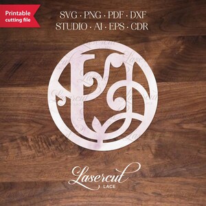 SVG corte letra U Cricut, Silhouette Cameo, Alphabet Monogram svg, plantilla de corte láser inicial de letra, fuente de monograma vectorial, monograma de boda