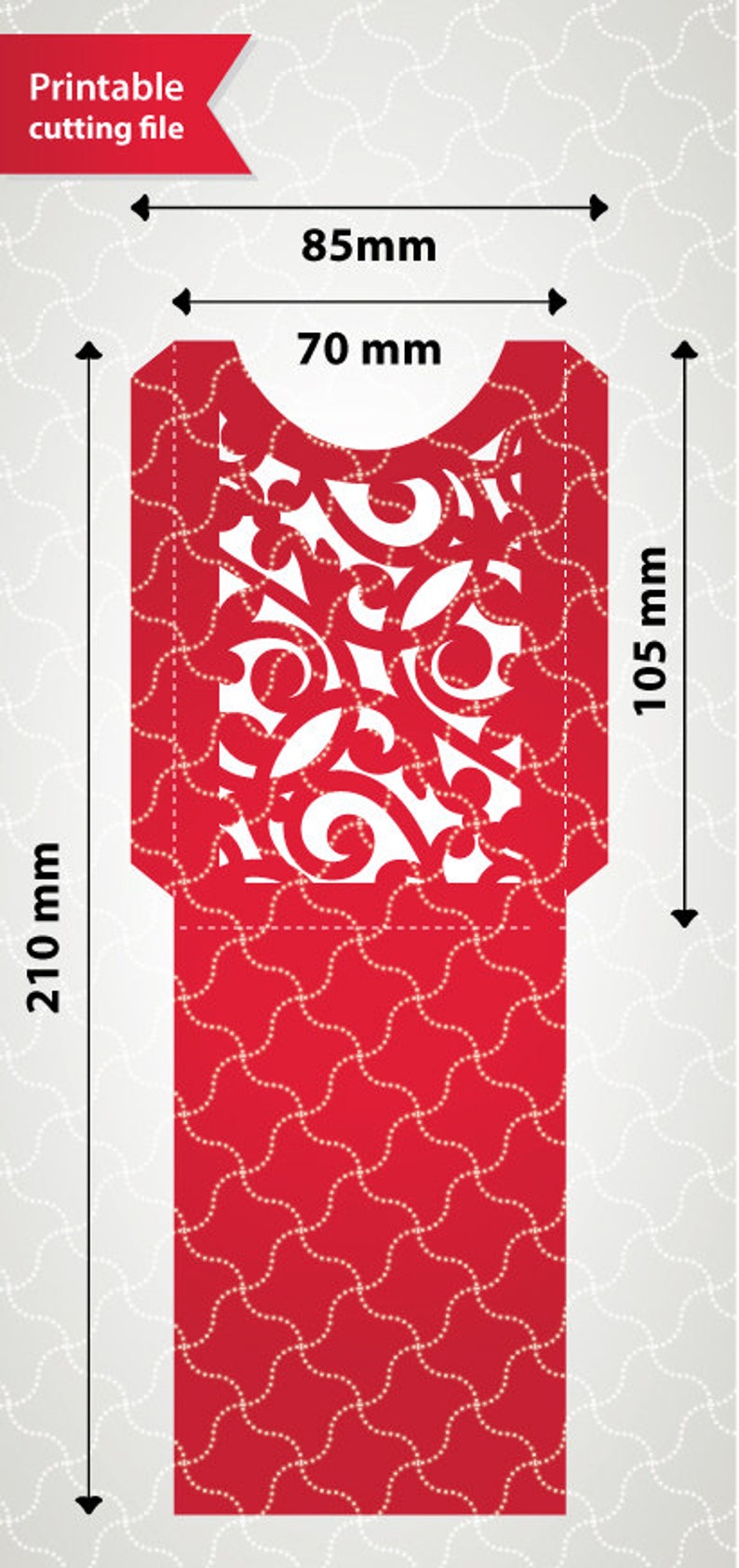 Envelope Svg Template. Pocket Envelope for Small Cards 8 File Etsy Canada