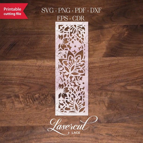 Download Bookmark Favor Svg Cut File Botanical Floral Monogram Etsy