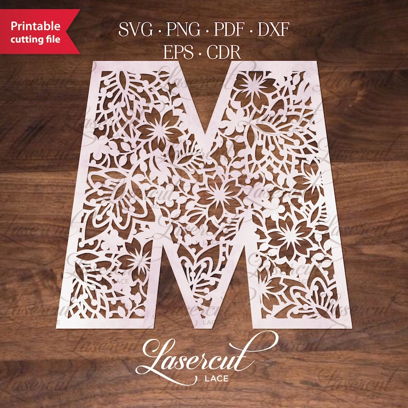 Download Paper Party Kids Cricut Cut File Floral Monogram M Initial M Svg Monogram Font Silhouette Cameo Cutting Papercut Design Botanical Alphabet Letter Svg Craft Supplies Tools