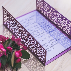 DIY Hochzeitseinladung svg, digitale Datei Cut Yourself Design, SVG für Cricut 5x7" Kartenvorlage, Geburtstagskarte dxf, png, pdf