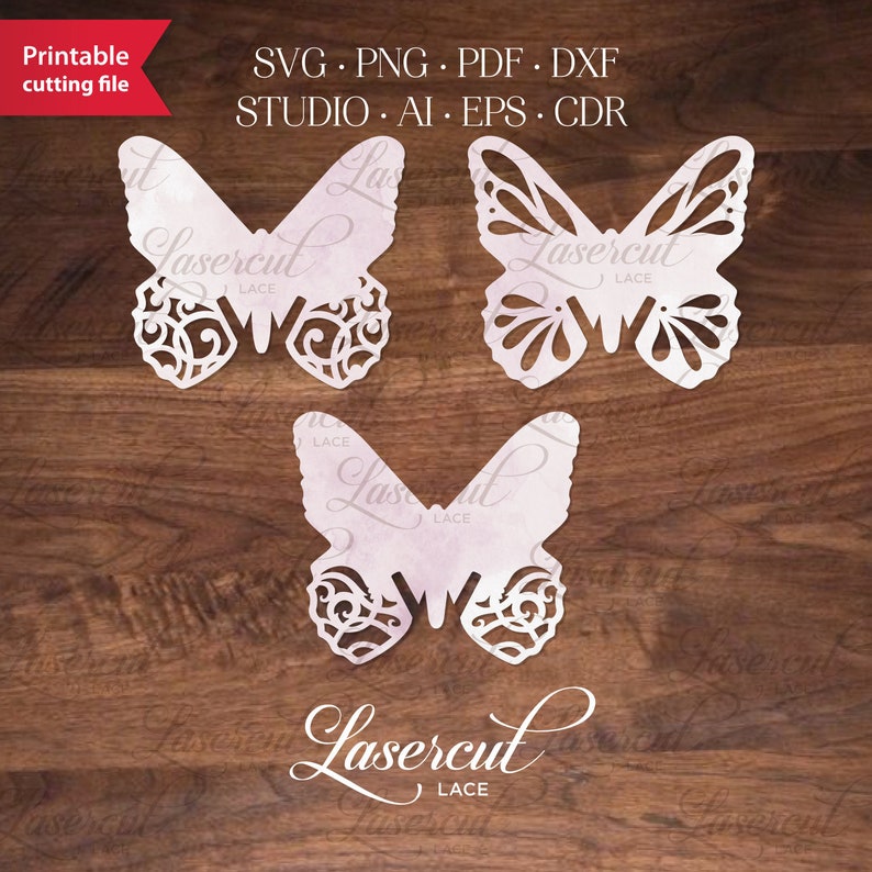 Download Butterfly placecard SVG Cricut template seating card svg ...