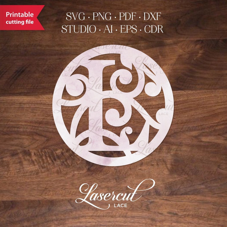 Download Circle L monogram svg Monogram letter L SVG template. One ...