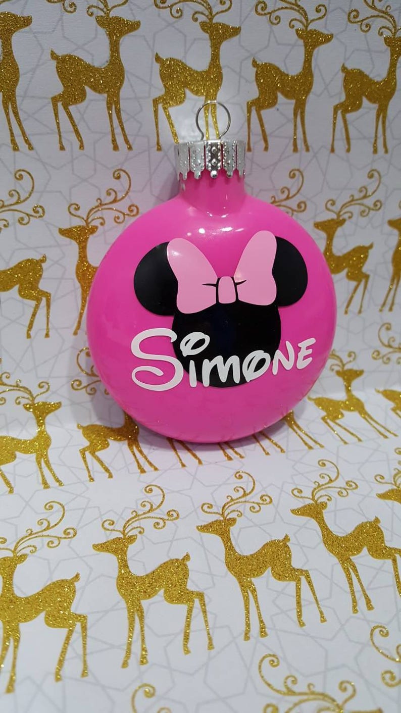 Disney ornament Minnie mouse ornament Minnie Mouse inspired Etsy