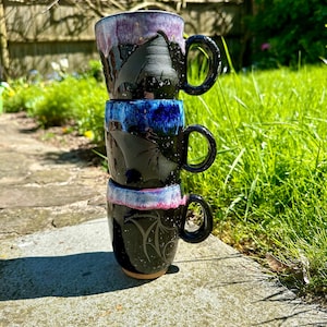 Handmade Stoneware Bat Boy Mug