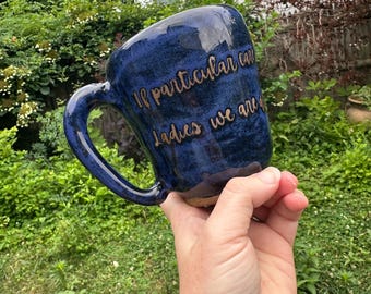 Handmade Stoneware Feminist Mug-Abigail Adams Quote