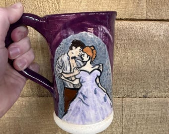 Handmade Stoneware Historical Romance Mug