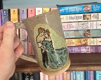 Handmade Stoneware Historical Romance Mug