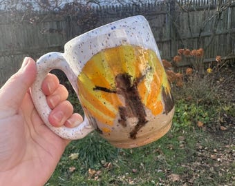 Handmade Stoneware Paperbag Princess Mug