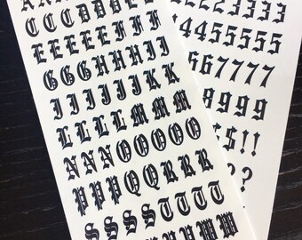 nail art letter stickers