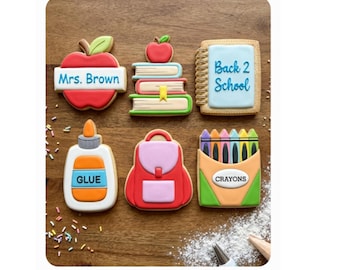 Back to School Cookie Cutter STL Bundle Set – 3D Printable STL Files - 7 Sizes, 42 Files (Digital Download)
