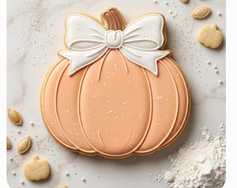 Pumpkin with Bow Cookie Cutter STL – 3D Printable STL Files - 7 Sizes (Digital Download)
