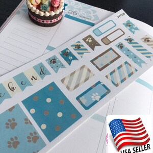 S-305 -- Small Dog Lover, Dog, Dog Paw,  Weekend: Planner Stickers ||Perfect 4 Erin Condren, Limelife, Plum Paper, Filofax Planners