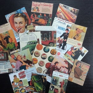 Werbeposter DIE CUTS zur Kartenherstellung, BB22 -- Lot of 17 Vintage