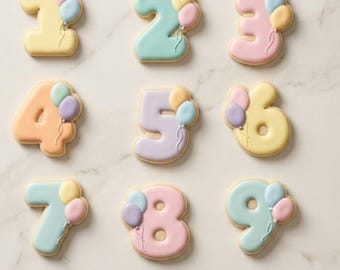 Birthday Balloon Number Cookie Cutter STL Bundle – 3D Printable STL Files - 7 Sizes, 63 Files (Digital Download)