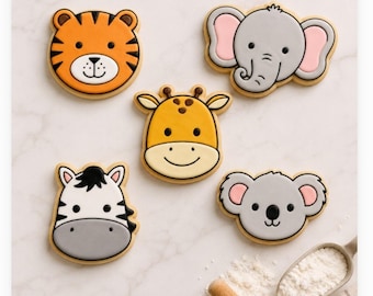 Safari Animal Cookie Cutter STL Bundle B – 3D Printable STL Files - 7 Sizes, 35 Files (Digital Download)