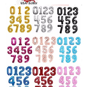 16&quot;/26&quot; Number foil  balloons - create your number - US Seller