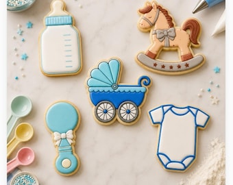 Baby Shower Cookie Cutter STL Bundle B – 3D Printable STL Files - 7 Sizes, 35 Files (Digital Download)