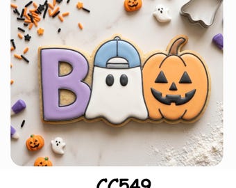Halloween Ghost Boo Cookie Cutter STL – 3D Printable STL Files - 7 Sizes (Digital Download)