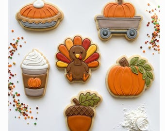 Thanksgiving Cookie Cutter STL Bundle A – 3D Printable STL Files - 7 Sizes, 42 Files (Digital Download)