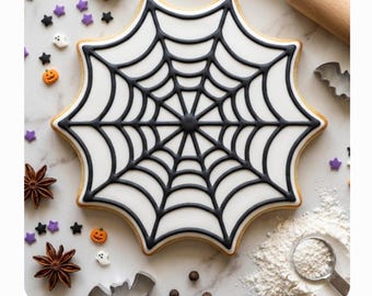 Halloween Spider Web Cookie Cutter STL – 3D Printable STL Files - 7 Sizes (Digital Download)