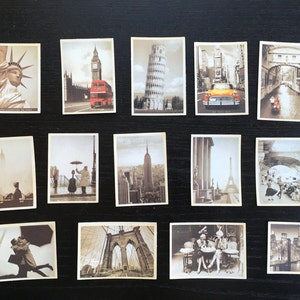 World Old Buildings, Affiche: Die Cuts 4 Scrapbooking, BB03 -- Lot de 14 VINTAGE