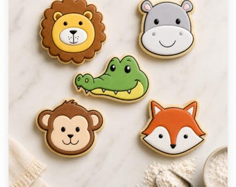 Safari Animal Cookie Cutter STL Bundle A – 3D Printable STL Files - 7 Sizes, 35 Files (Digital Download)