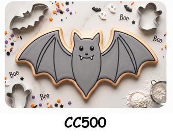 Halloween Bat Cookie Cutter STL – 3D Printable STL Files - 7 Sizes (Digital Download)
