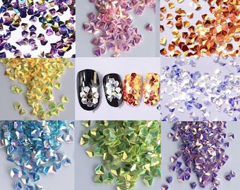 Diamond Glitter Flakes: Holographic Nail Art Sequins