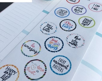 Motivational Planner Stickers: Erin Condren, Limelife, Plum Paper