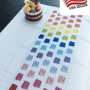 Supermarkt, Markt, Shop, Einkaufstasche, Shop Run Life Planner Stickers || Perfekt 4 Erin Condren, Limelife, Plum Paper, Filofax Planners S072