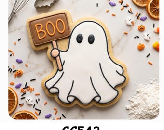Halloween Ghost Boo Cookie Cutter STL – 3D Printable STL Files - 7 Sizes (Digital Download)