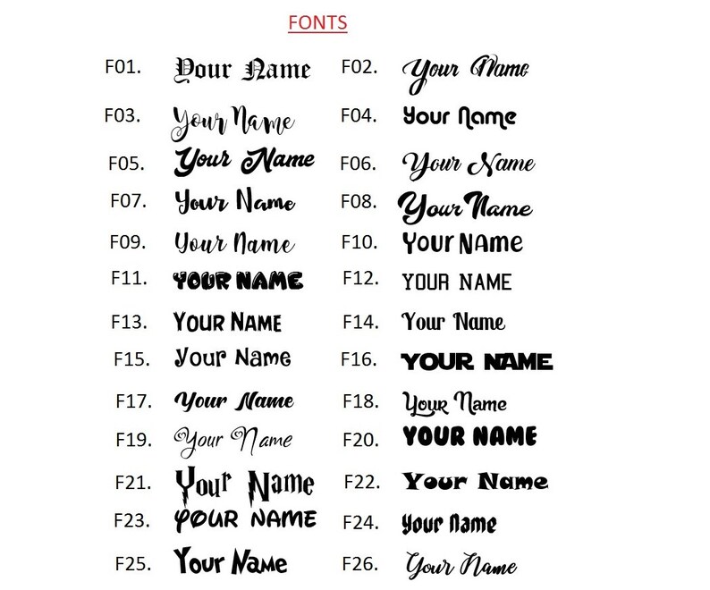 Name Decals / Custom Name Decals / Vinyl Name Decals / Custom Etsy