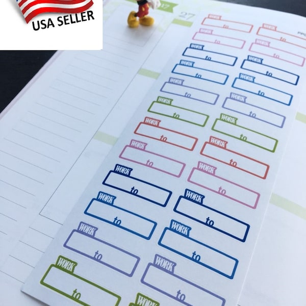 Time Management Training, Timeboxing, Timeboxing Work,  Work Time Box: Life Planner Stickers ||Perfect 4 Erin Condren, S-062/568