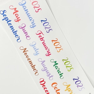 2025, 2026 Monthly Header, Years, Months, Year: Planner Stickers ||Perfect 4 Erin Condren, Limelife, Plum Paper, Filofax Planner S-383