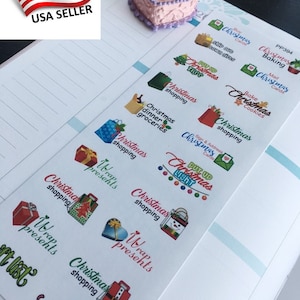 S-394 - Weihnachtsplanung, Backen Cookies, Wrap Geschenke, Wunschliste, Geschenkliste, Weihnachtsbäume zu tun Liste: Sticker Erin Condren