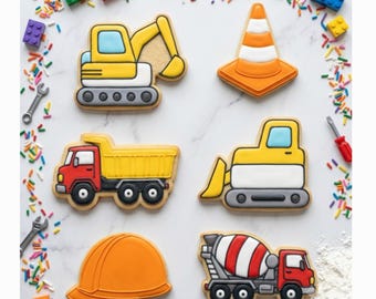 Construction Cookie Cutter STL Bundle B – 3D Printable STL Files - 7 Sizes, 42 Files (Digital Download)