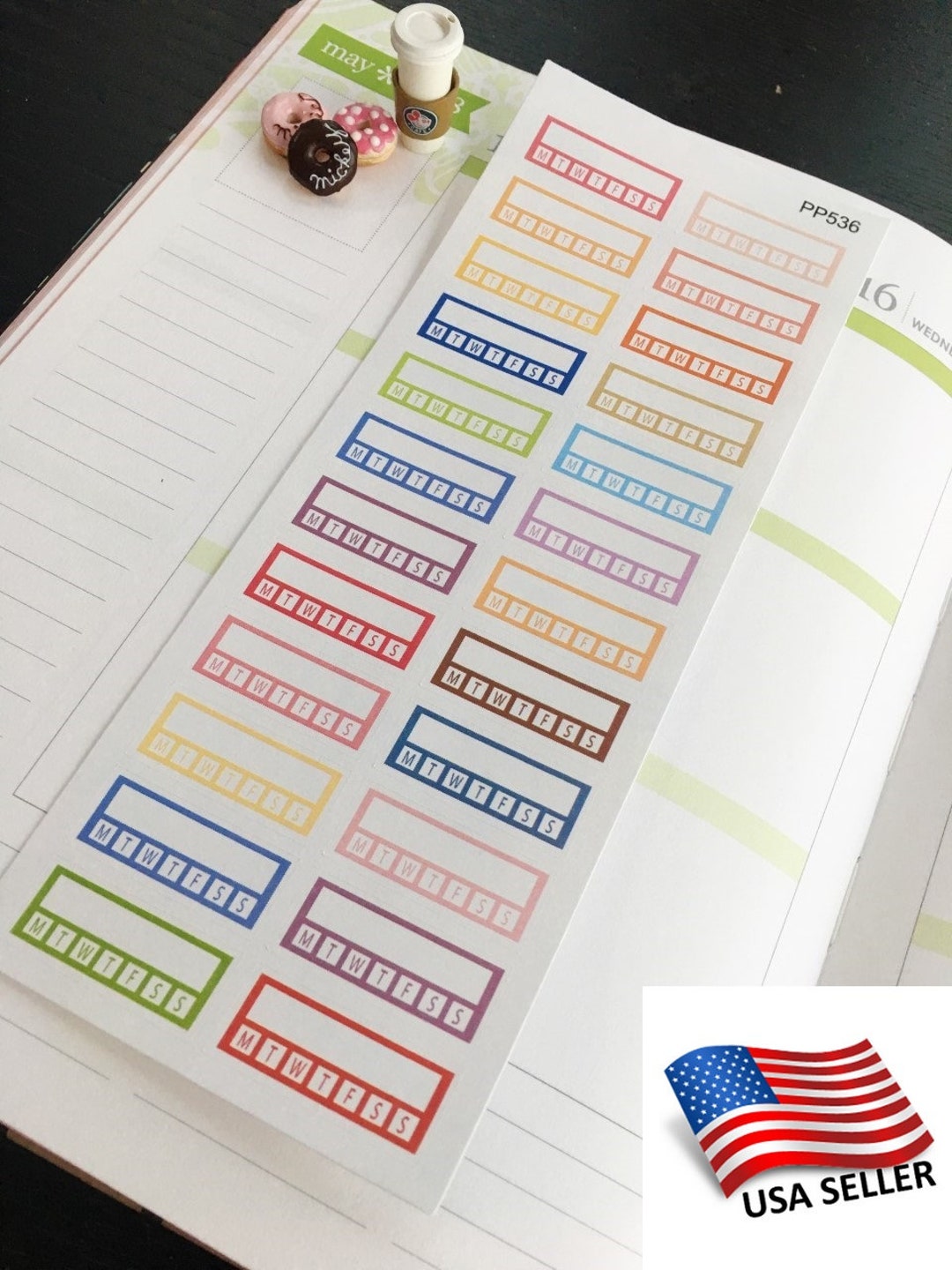 Habit Tracker Stickers: Weekly Planner Stickers for Erin Condren - Etsy