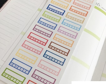 Habit Tracker Stickers: Weekly Planner Stickers for Erin Condren
