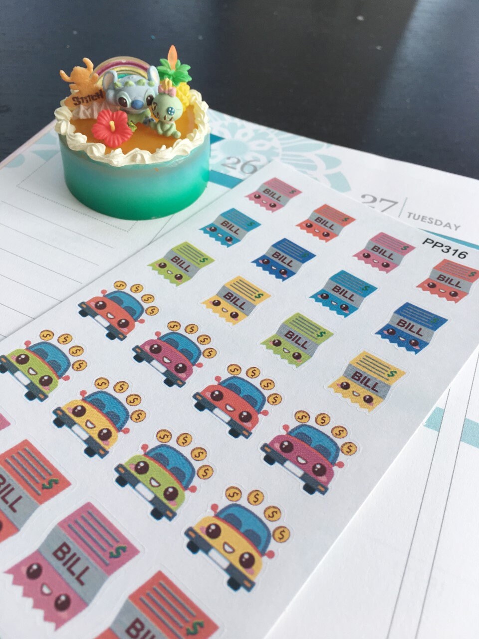 Pay Monthly Bill, Car Payment, Utility Payment Planner Stickers ...
