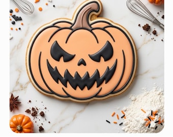 Halloween Scary Pumpkin Candy Cookie Cutter STL – 3D Printable STL Files - 7 Sizes (Digital Download)