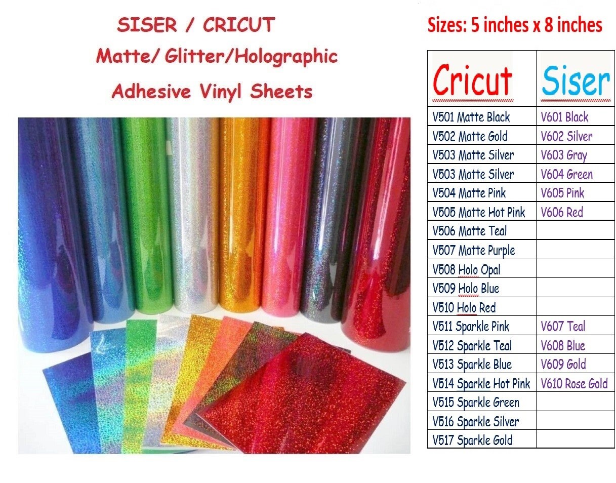 5x8 inchesSiser/Cricut Adhesive vinyl Etsy